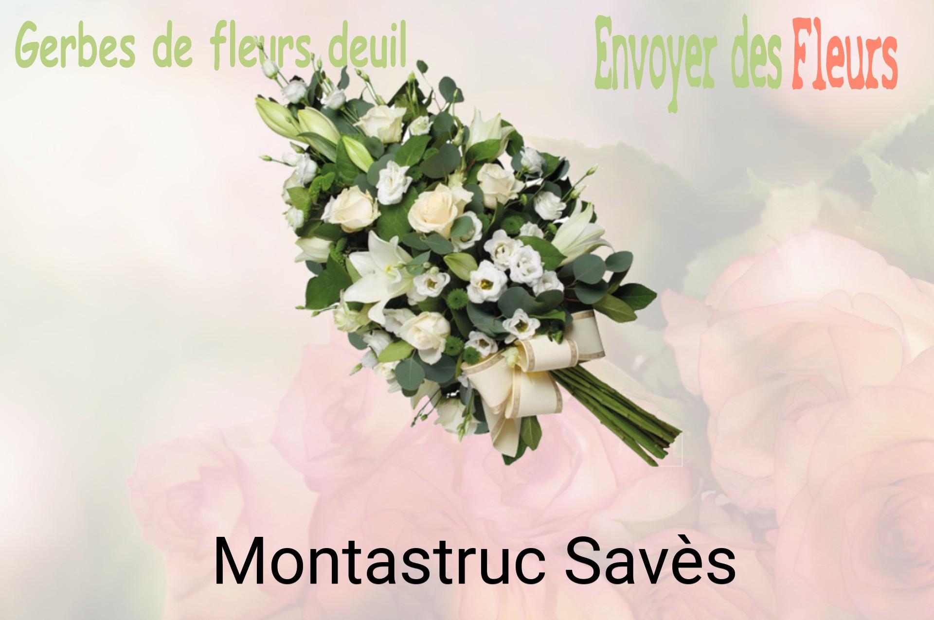 Gerbe de fleurs de deuil livrée à Montastruc-Savès